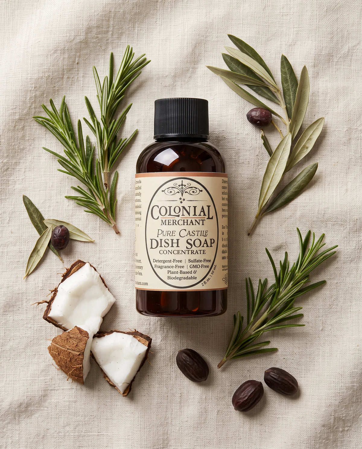 2 oz. Pure Castile Concentrated Dish Soap