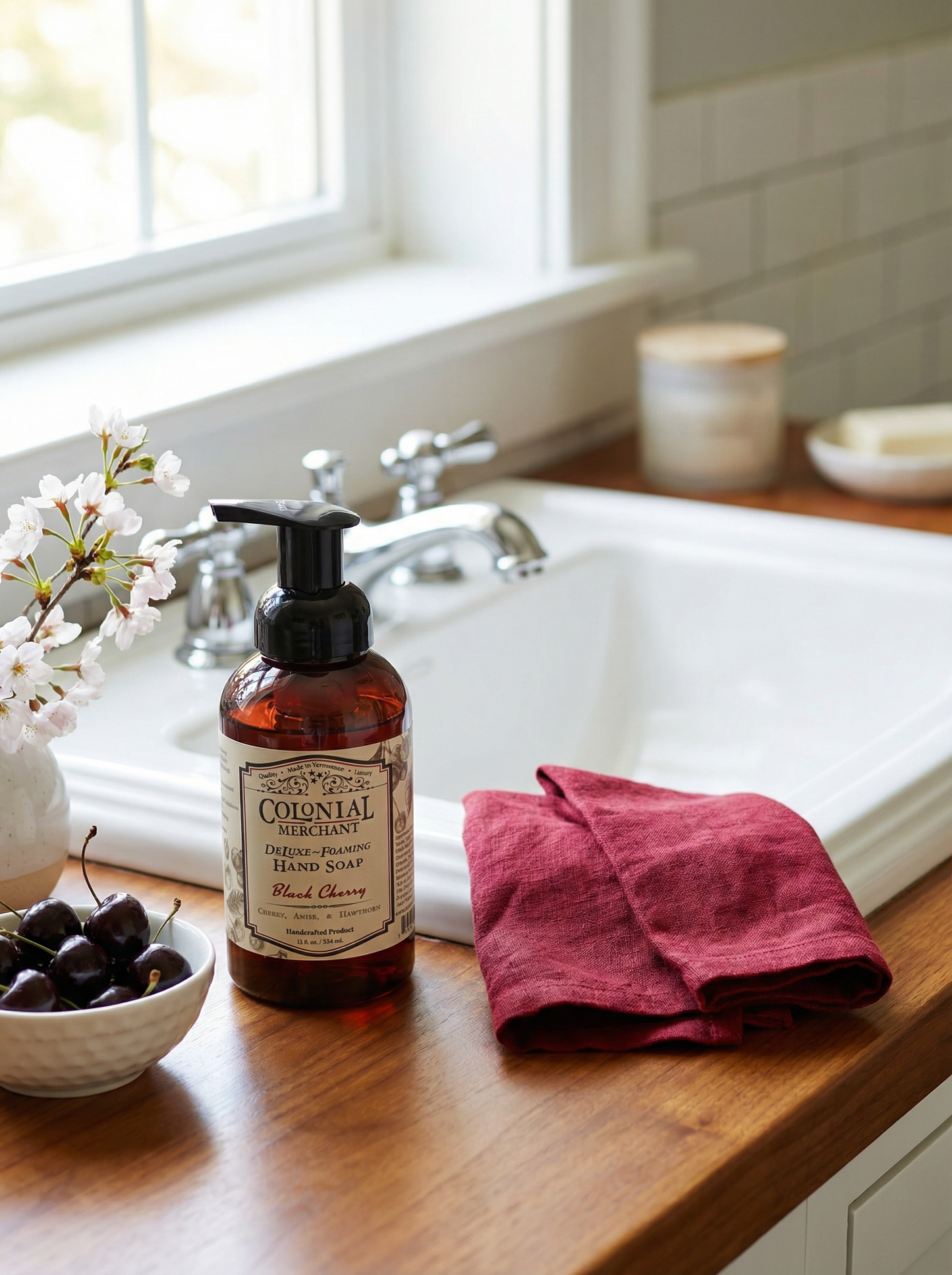 12 oz. Black Cherry Tallow Foaming Hand Soap
