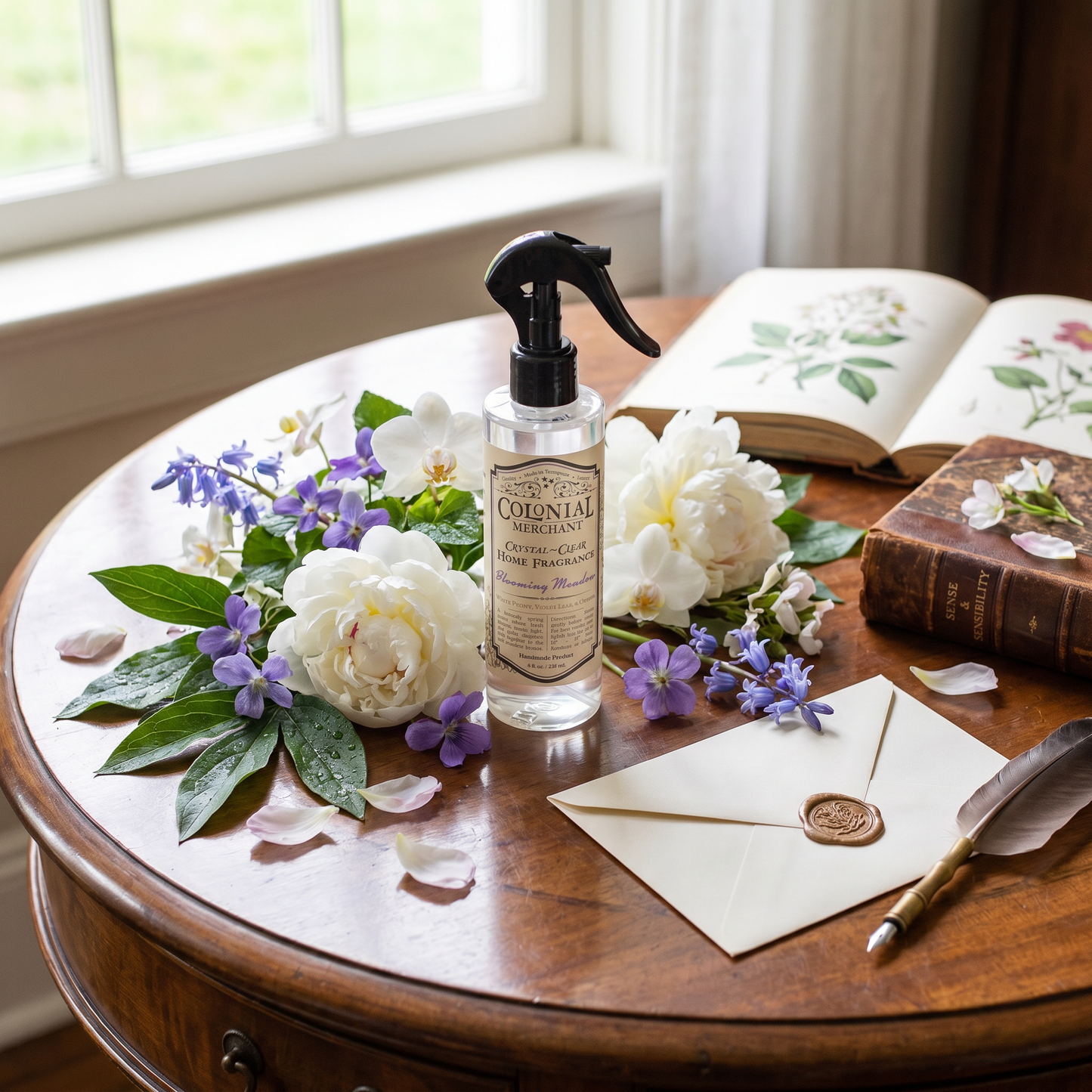 Blooming Meadow | Sense & Sensibility Bookscape | 8 oz. Home Refresh & Linen Spray