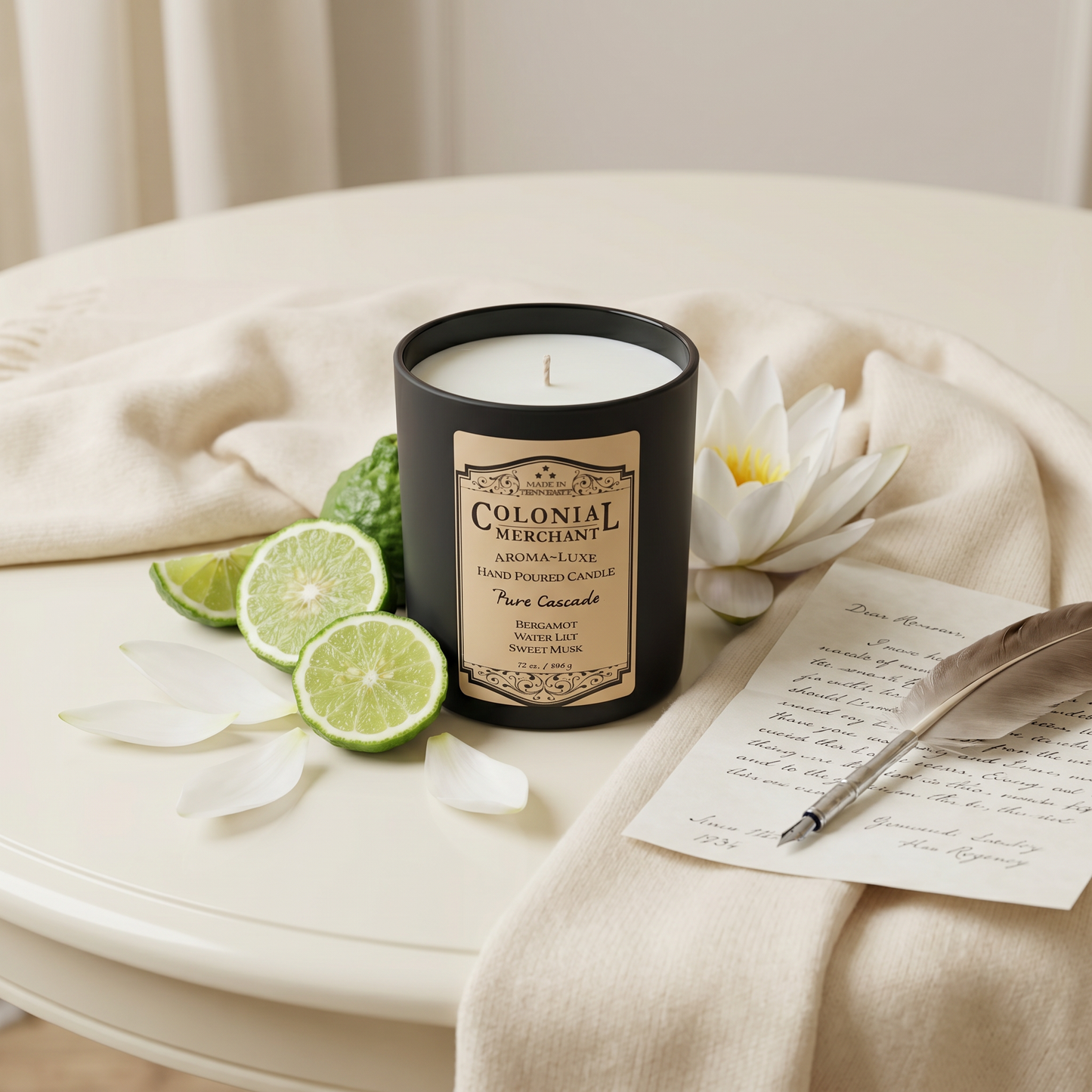 Pure Clarity of Elizabeth Bennet | 12 oz. Premium Room Candle