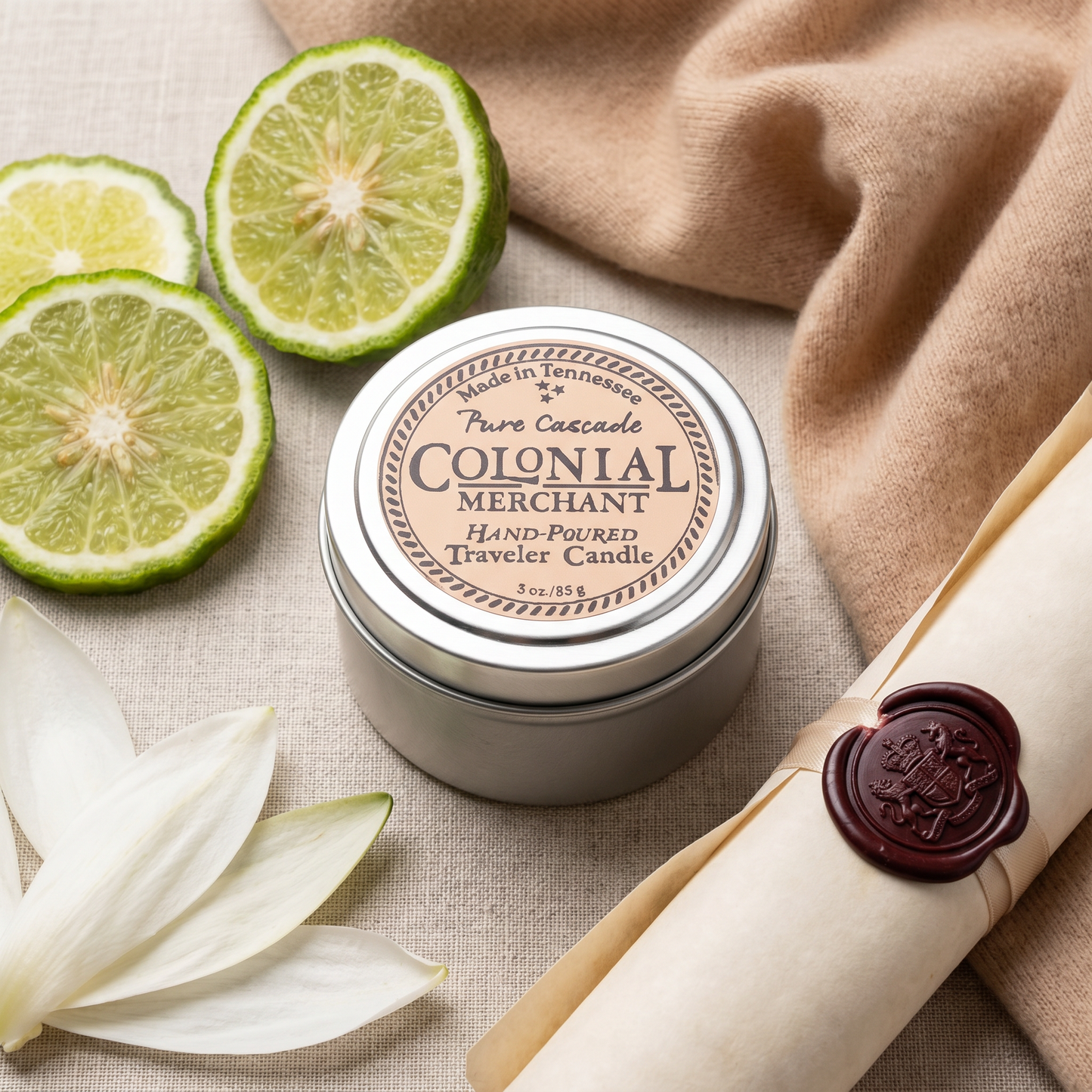 Pure Cascade Traveler Candle | 3 oz. Premium Candle