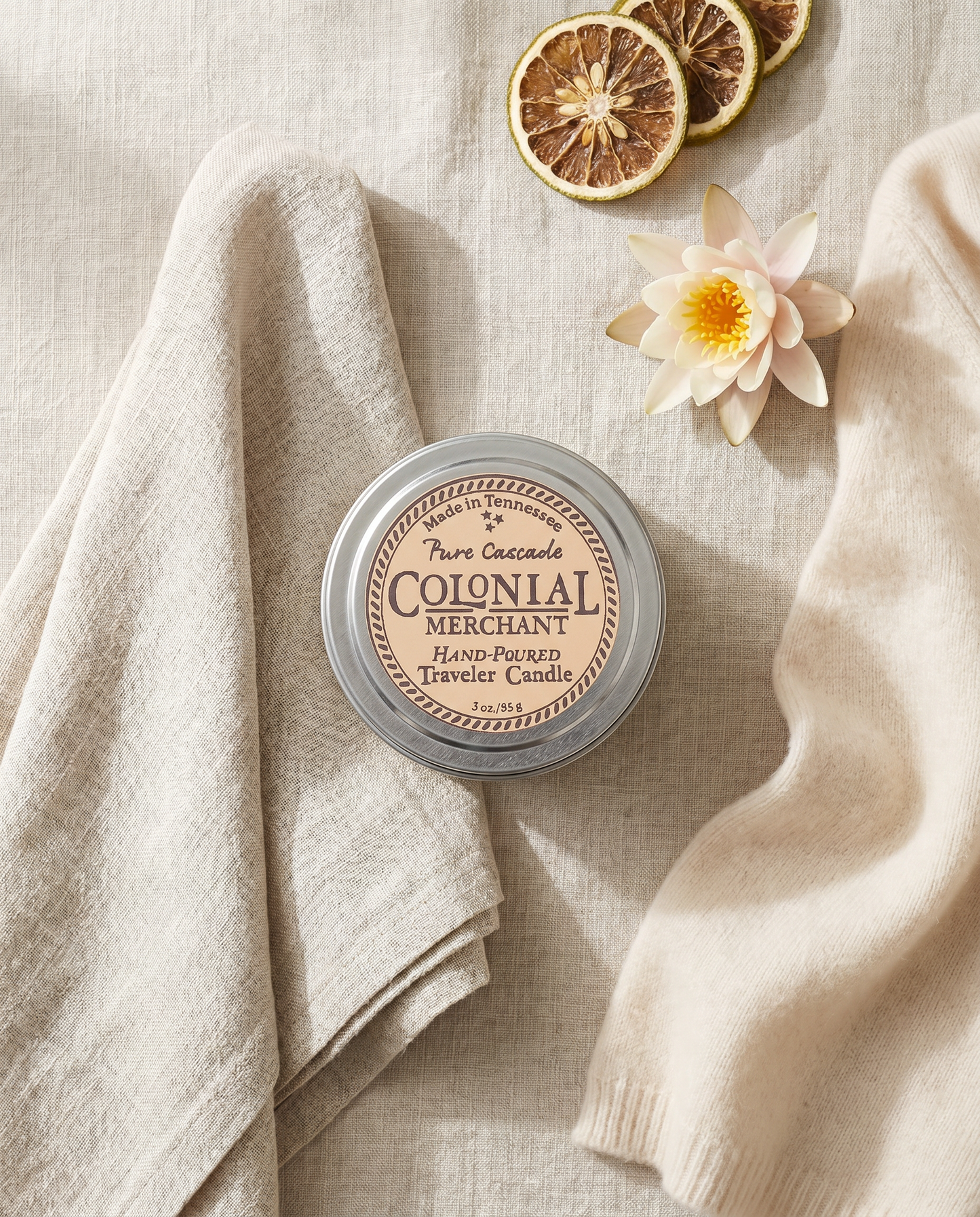 3 oz. Pure Cascade Premium Travel Candle