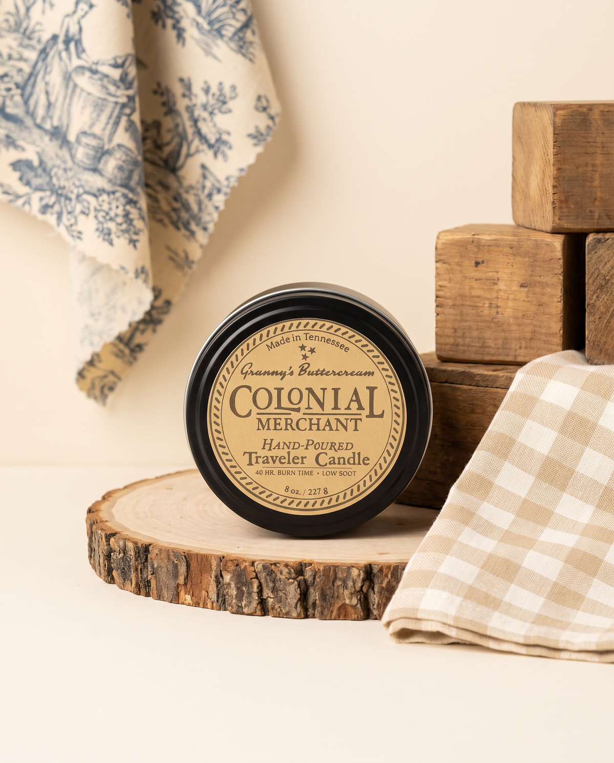 8 oz. Granny's Buttercream Premium Traveler Candle