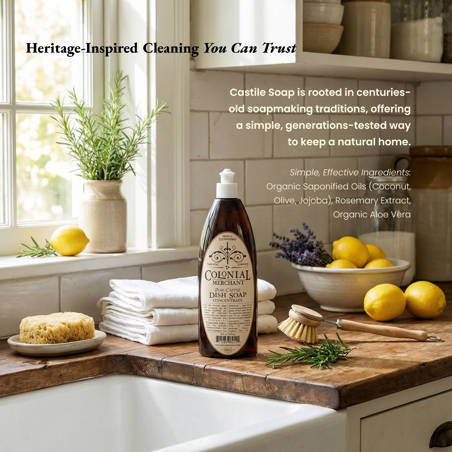 16 oz. Pure Castile Concentrated Dish Soap