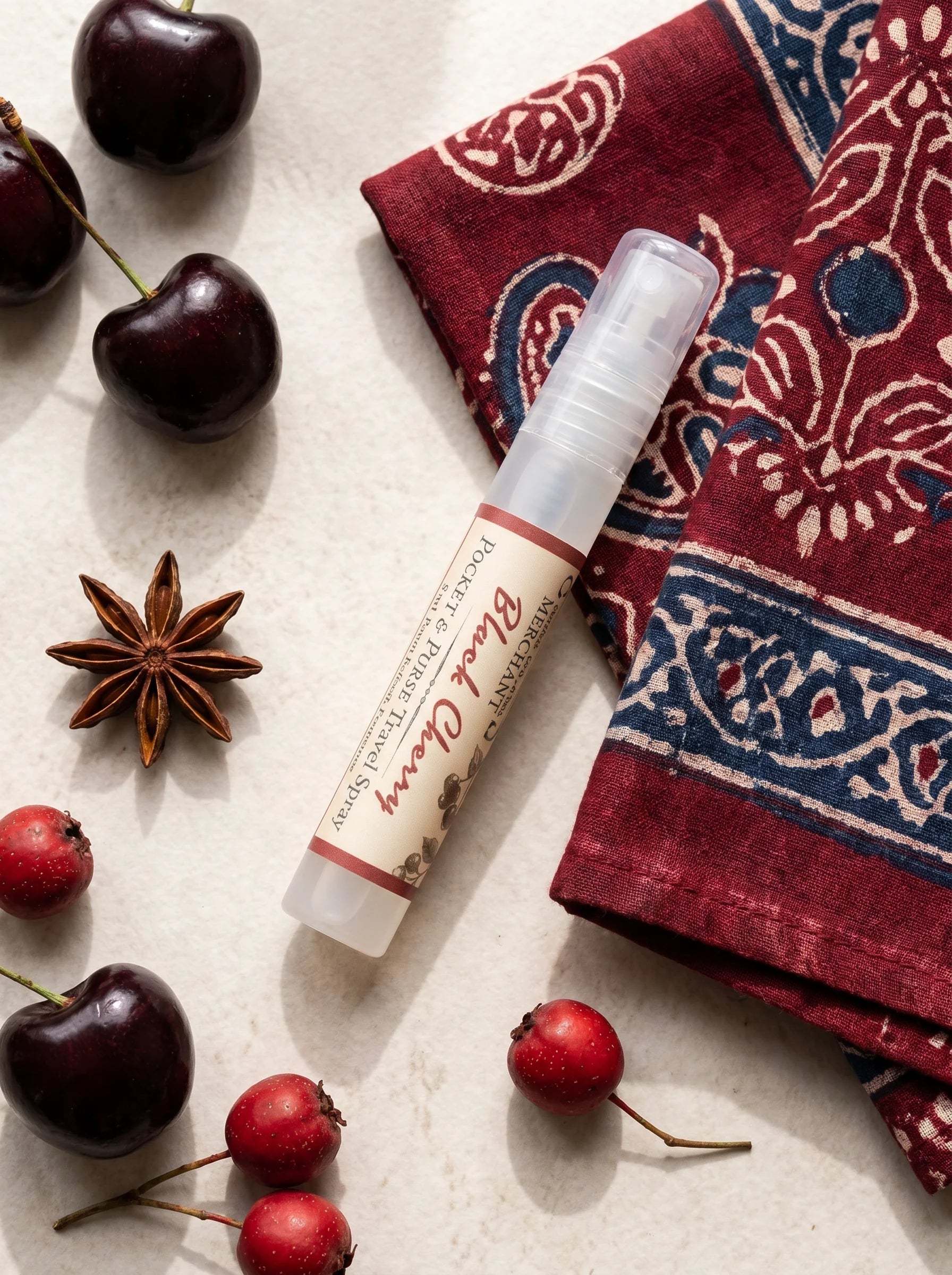 Black Cherry Pocket & Purse Travel Spray 2 by Colonial Merchant