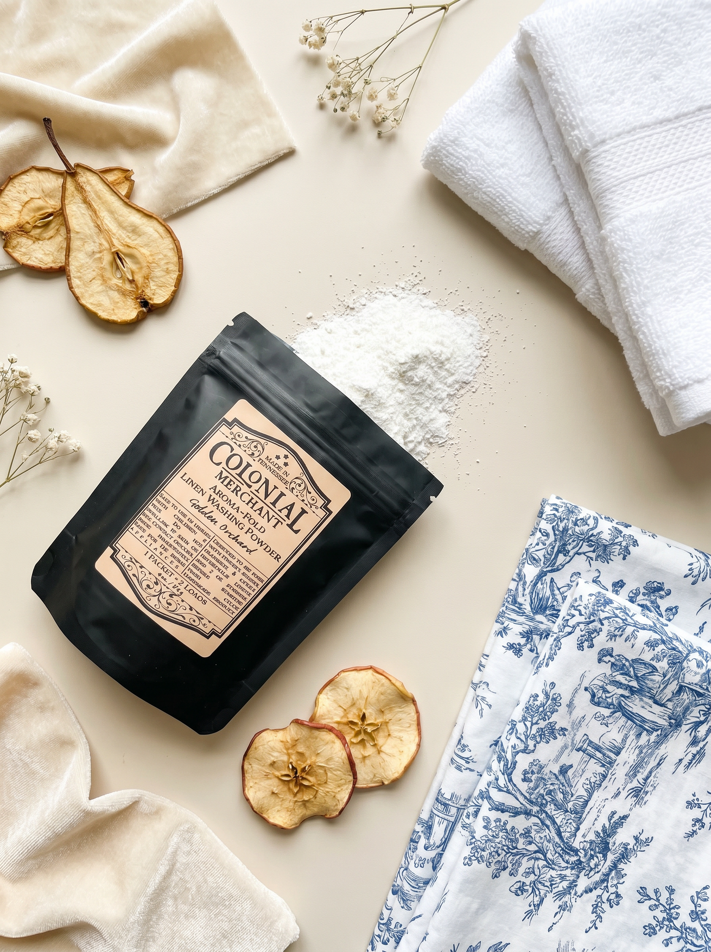 4 oz. 2-Load Golden Orchard Linen Washing Powder