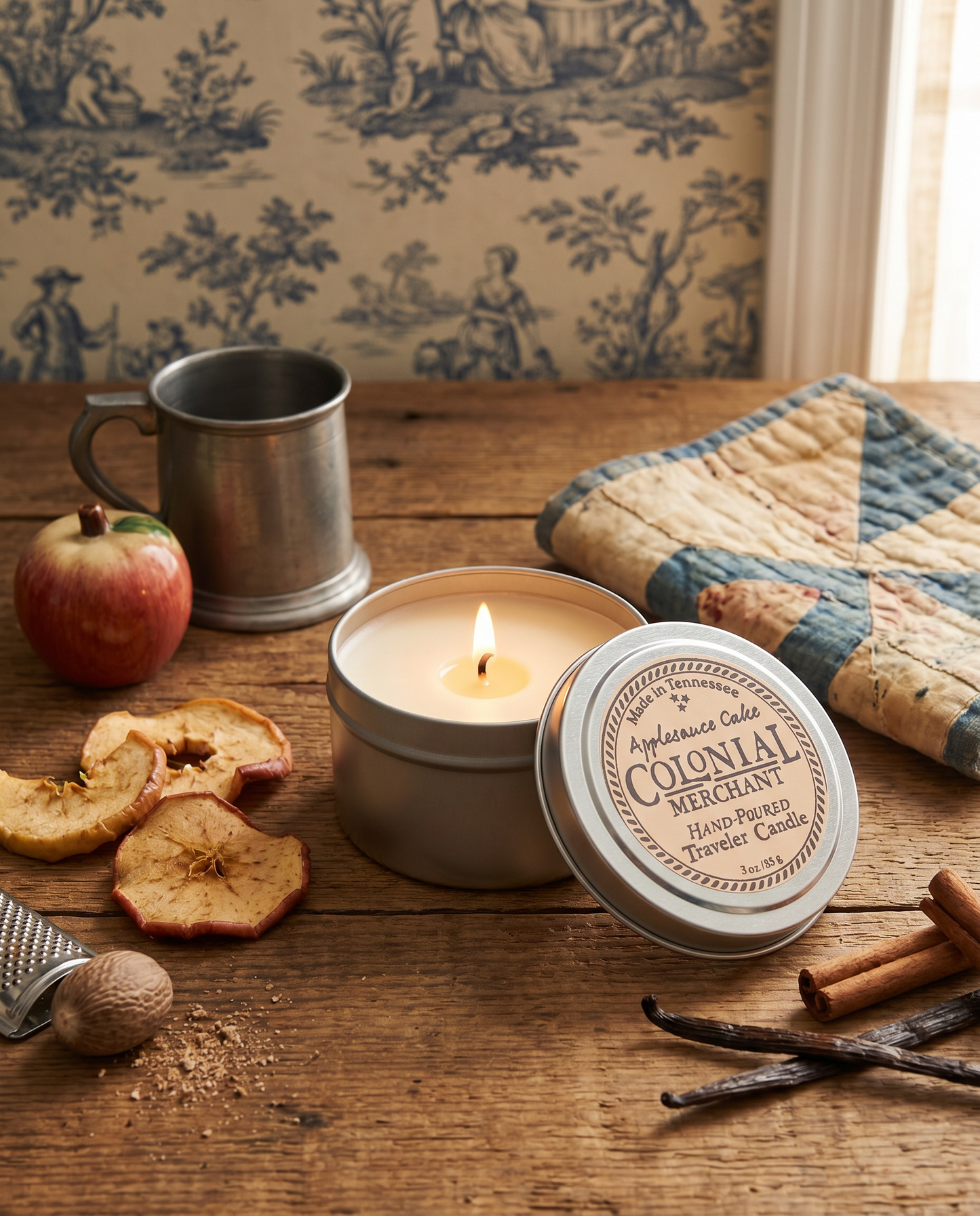 3 oz. Applesauce Cake Premium Travel Candle