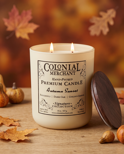 16 oz. Autumn Sunset Duo-Wick Premium Merchant Candle