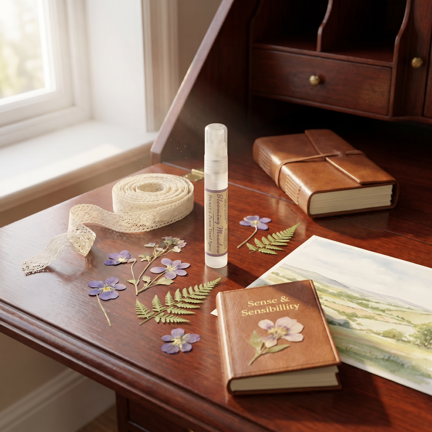 Blooming Meadow | Sense & Sensibility Bookscape | 8 mL Travel Fragrance & Linen Spray