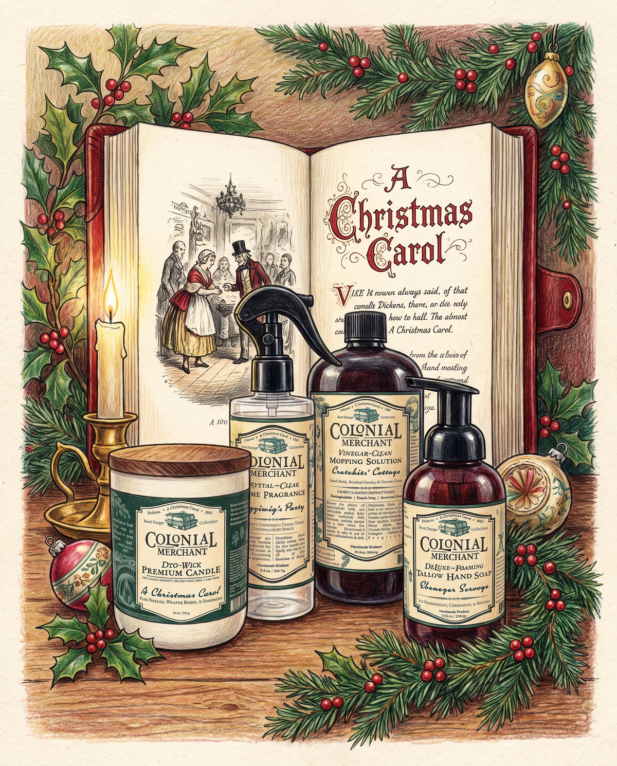 "Ebenezer Scrooge" - 12 oz. Tallow Foaming Hand Soap