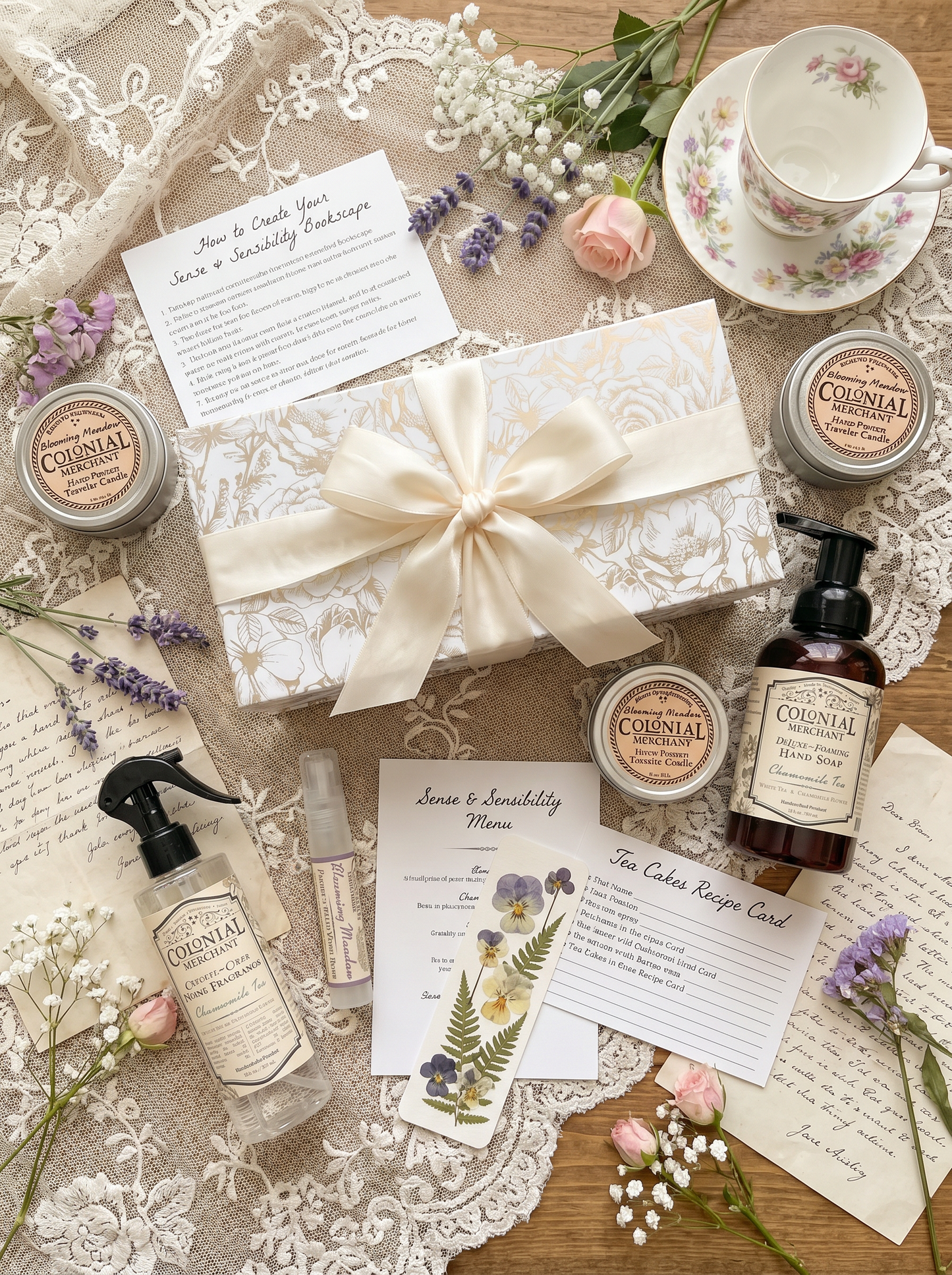 Sense & Sensibility Bookscape Kit | Jane Austen Inspired Home Fragrance Gift Set