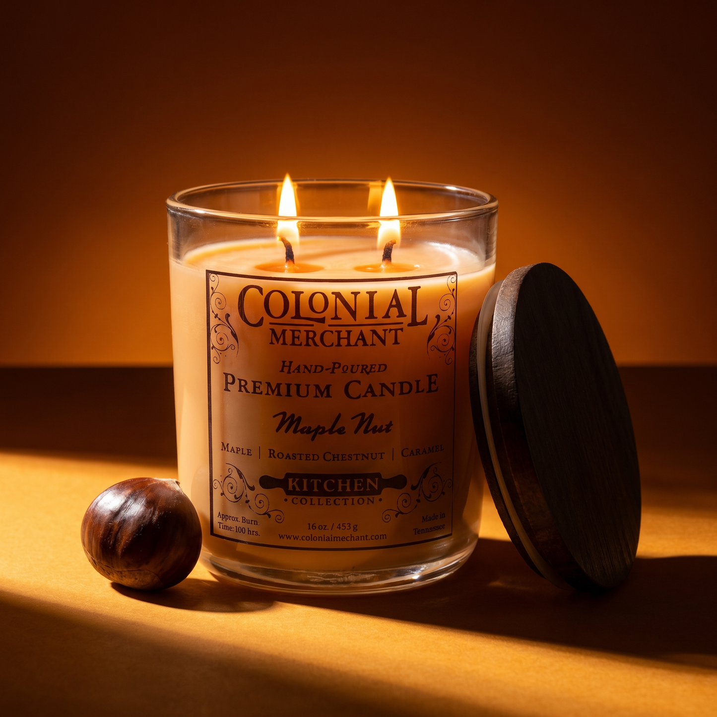Maple Nut | 16 oz. Duo-Wick Merchant Candle