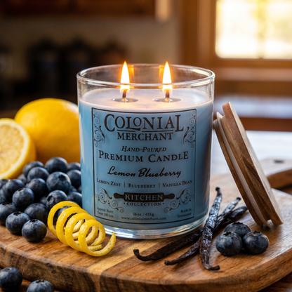 Lemon Blueberry | 16 oz. Duo-Wick Merchant Candle