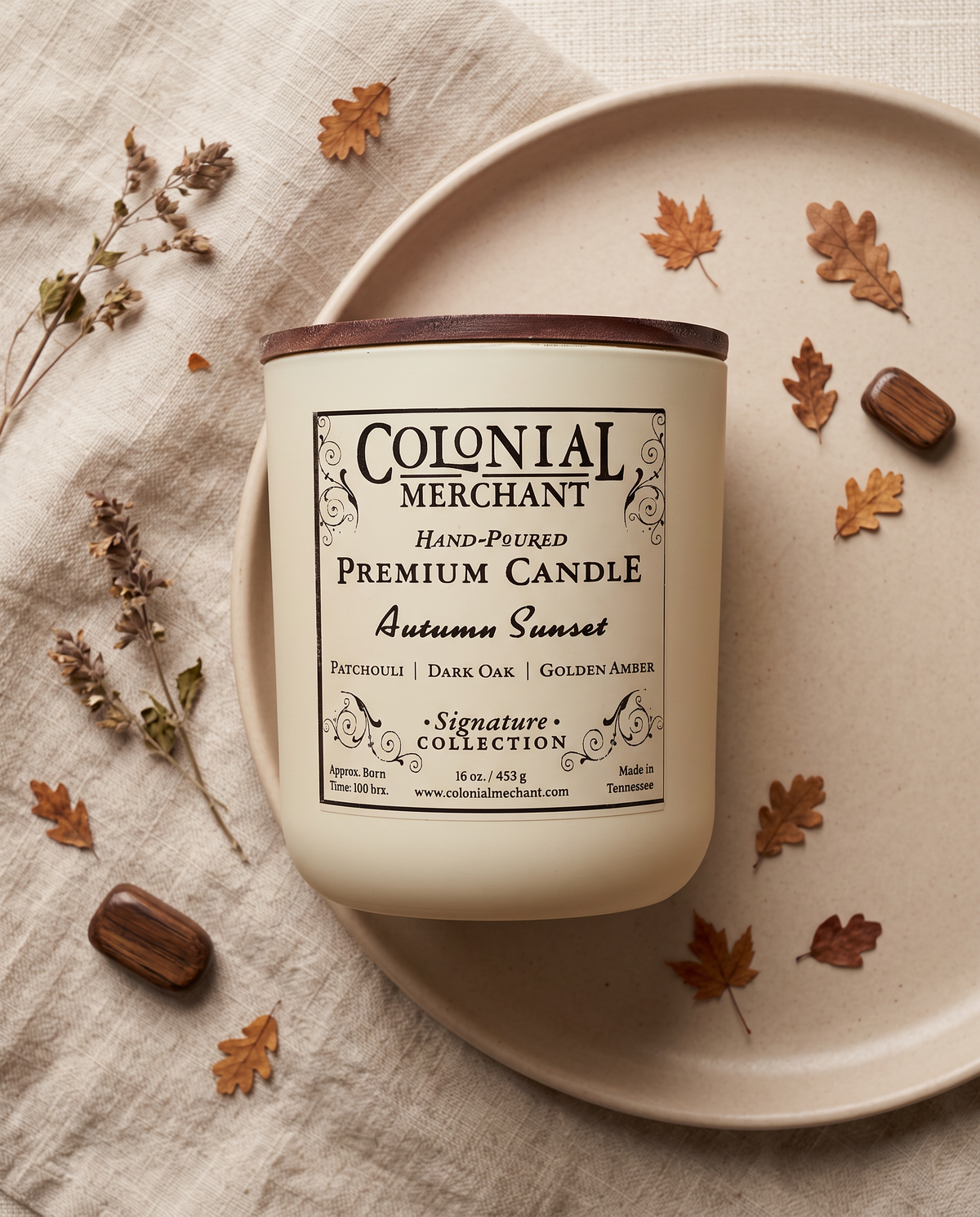 16 oz. Autumn Sunset Duo-Wick Premium Merchant Candle