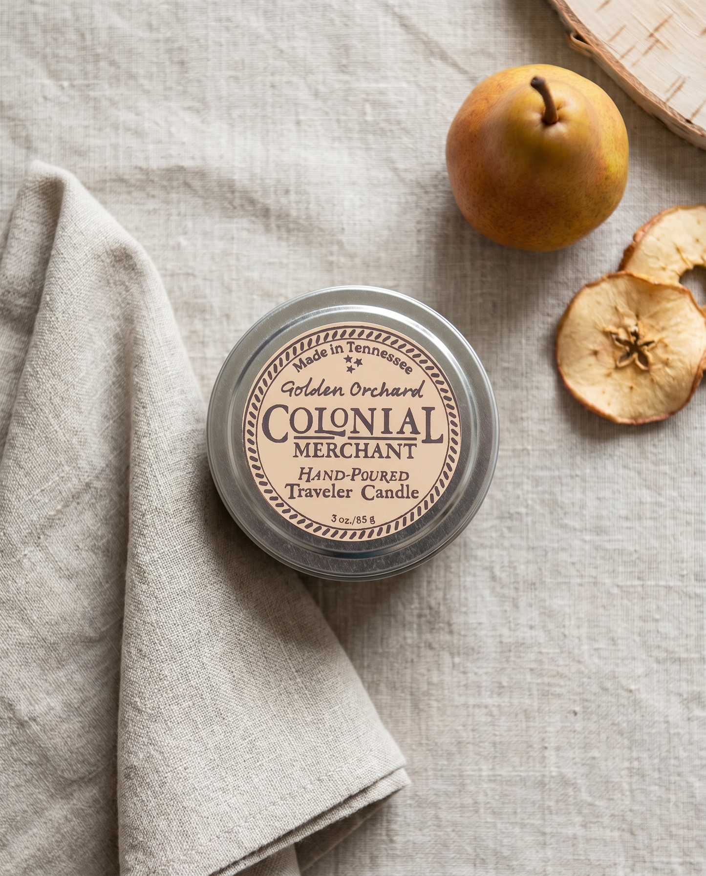 3 oz. Golden Orchard Premium Travel Candle