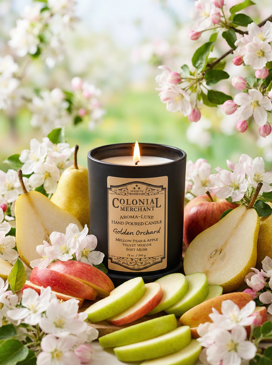 12 oz. Golden Orchard Aroma-Luxe Premium Candle