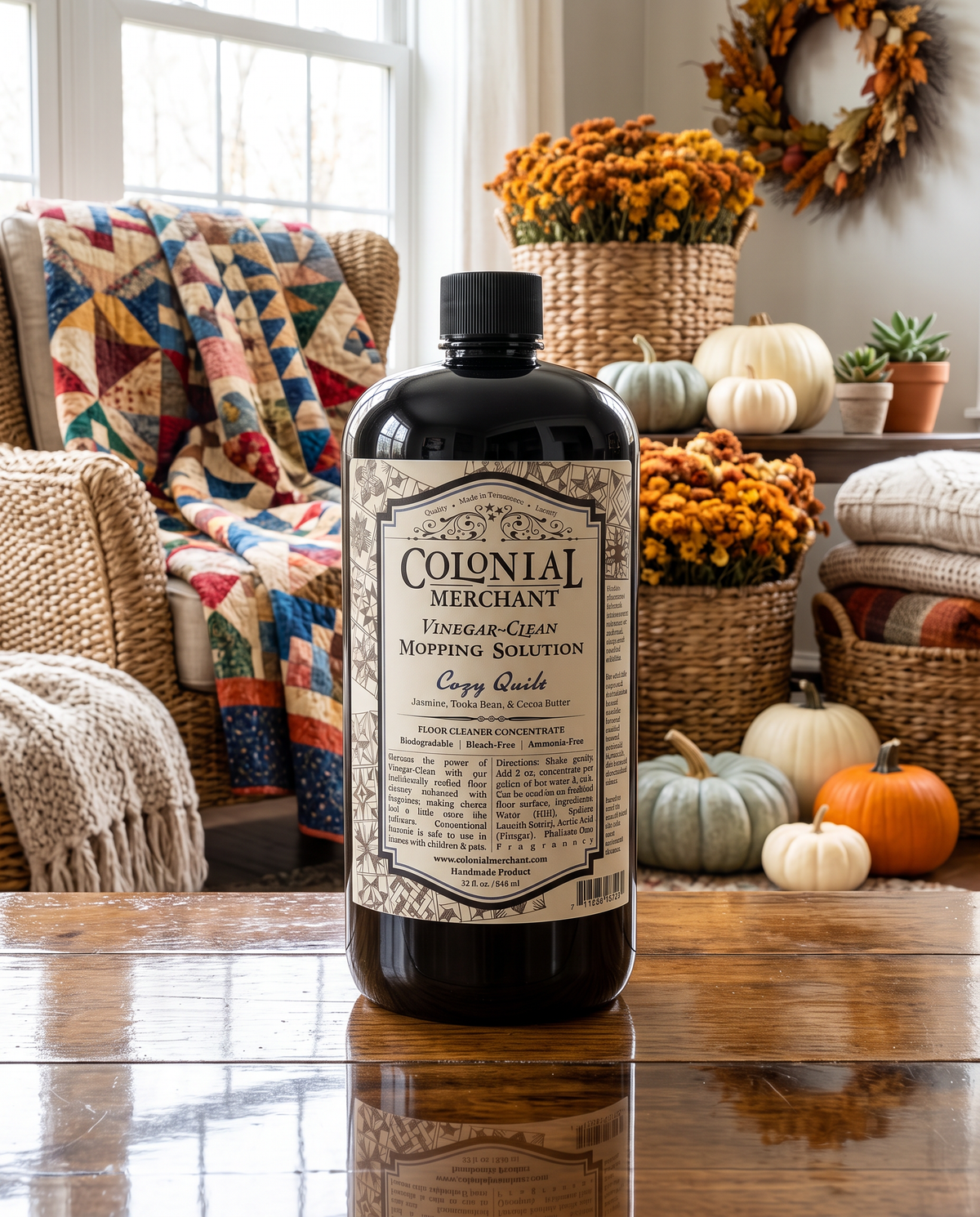 32 oz. Cozy Quilt Vinegar-Clean Mopping Solution