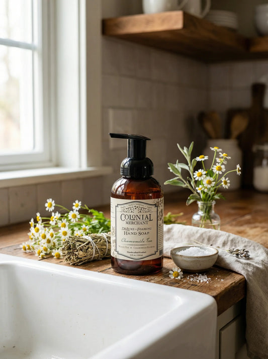 Chamomile Tea Deluxe Foaming Hand Soap 7 by Colonial Merchant