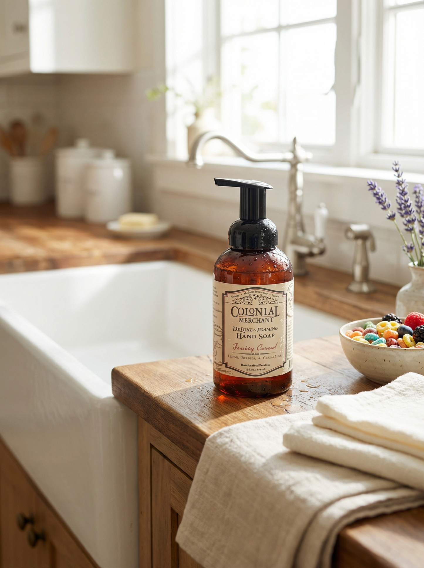 12 oz. Fruity Cereal Tallow Foaming Hand Soap