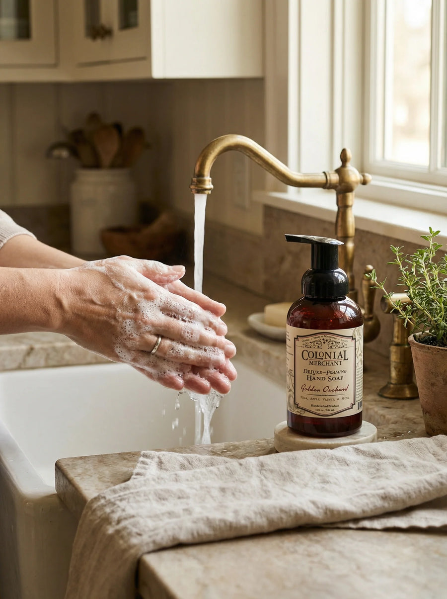 Golden Orchard Deluxe Foaming Hand Soap by Colonial Merchant