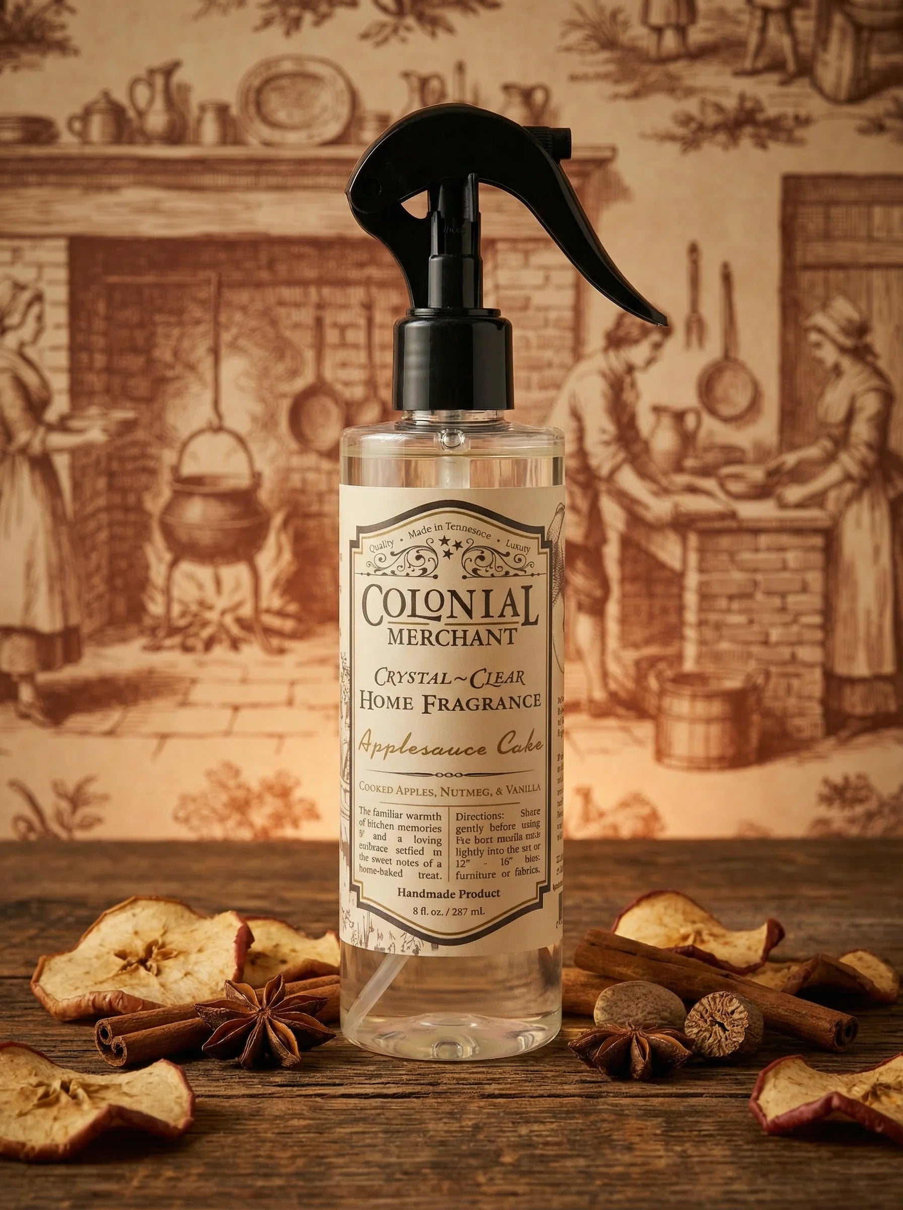 Applesauce Cake Crystal Clear Home Fragrance 2 by Colonial Merchant