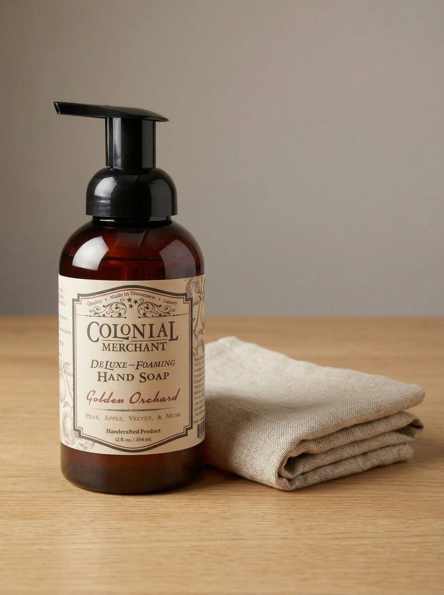 Golden Orchard Deluxe Foaming Hand Soap 8 by Colonial Merchant