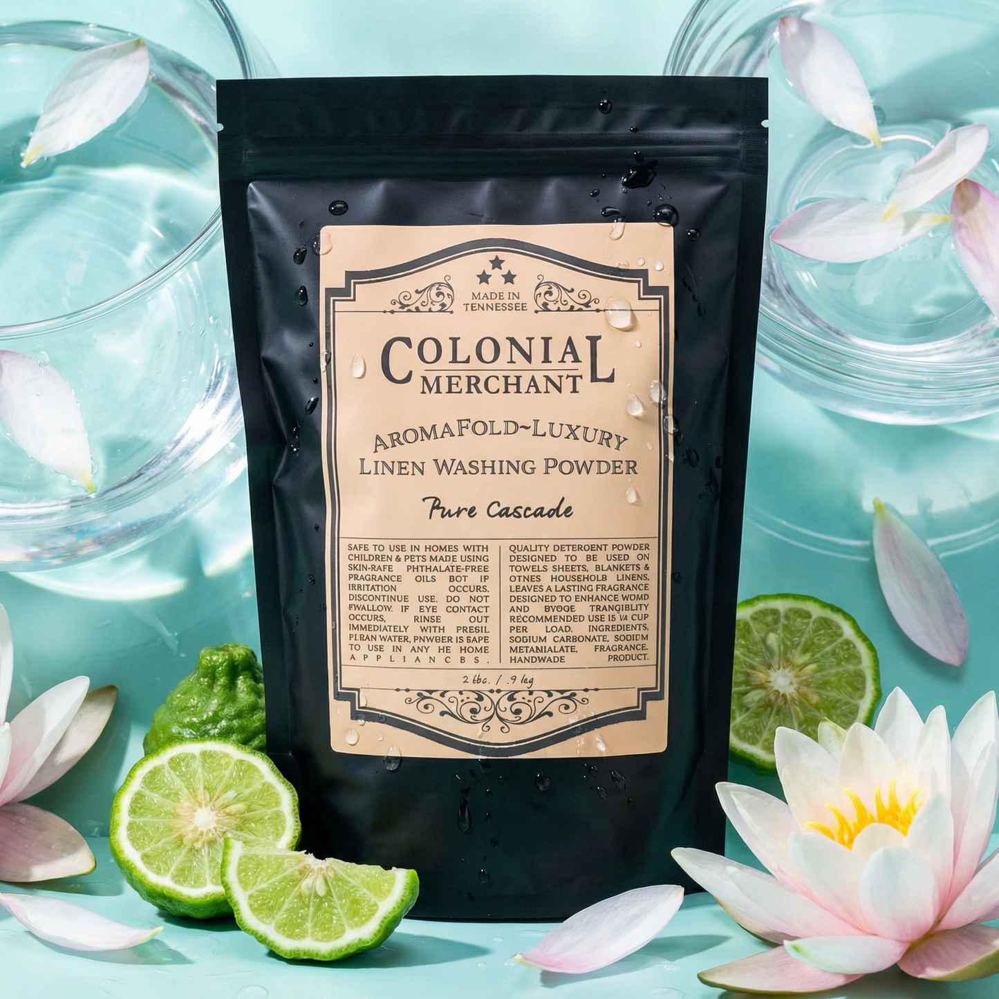 2 lb. Pure Cascade AromaFold-Luxe Linen Washing Powder