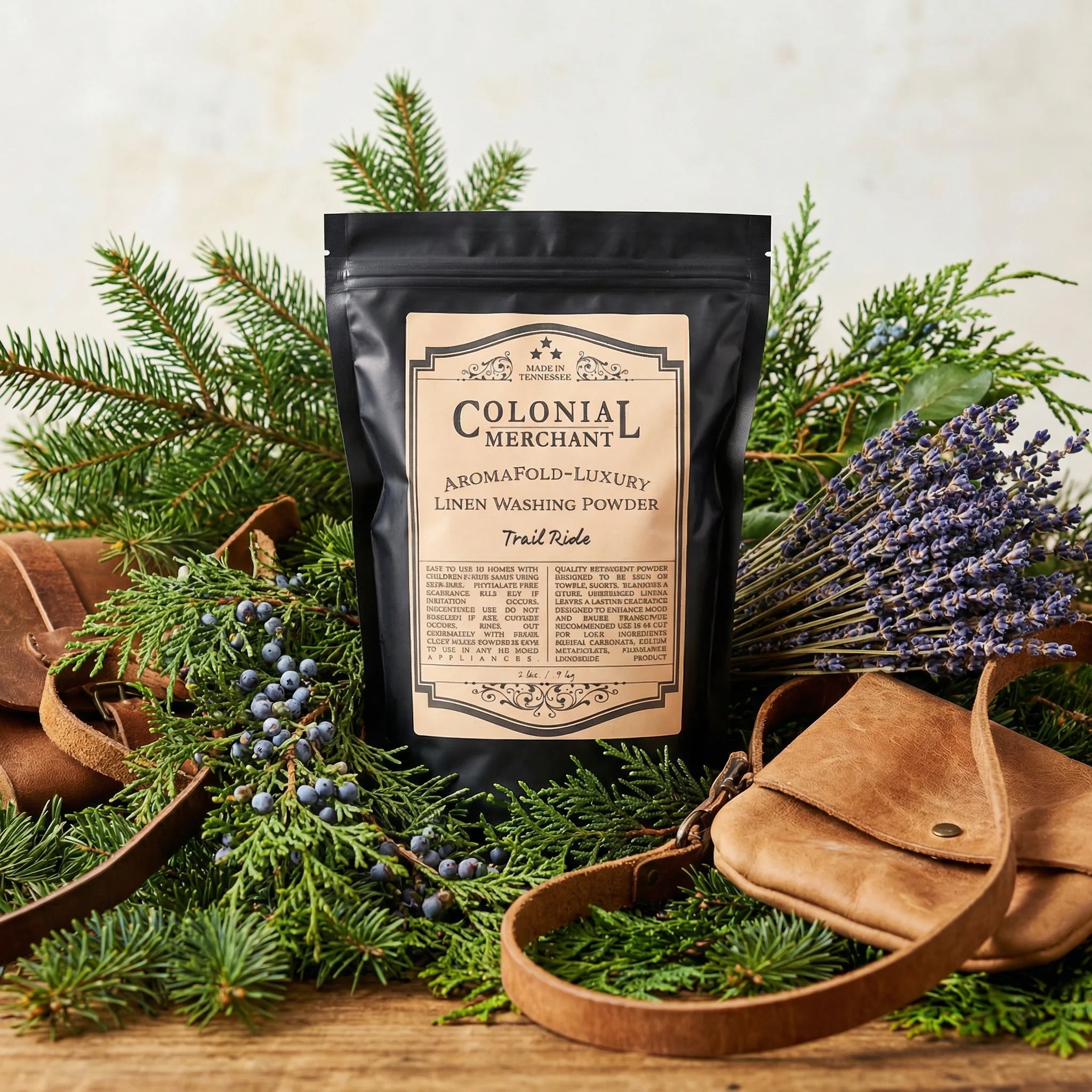 Trail Ride Aromafold Luxury Linen Washing Powder 6 by Colonial Merchant