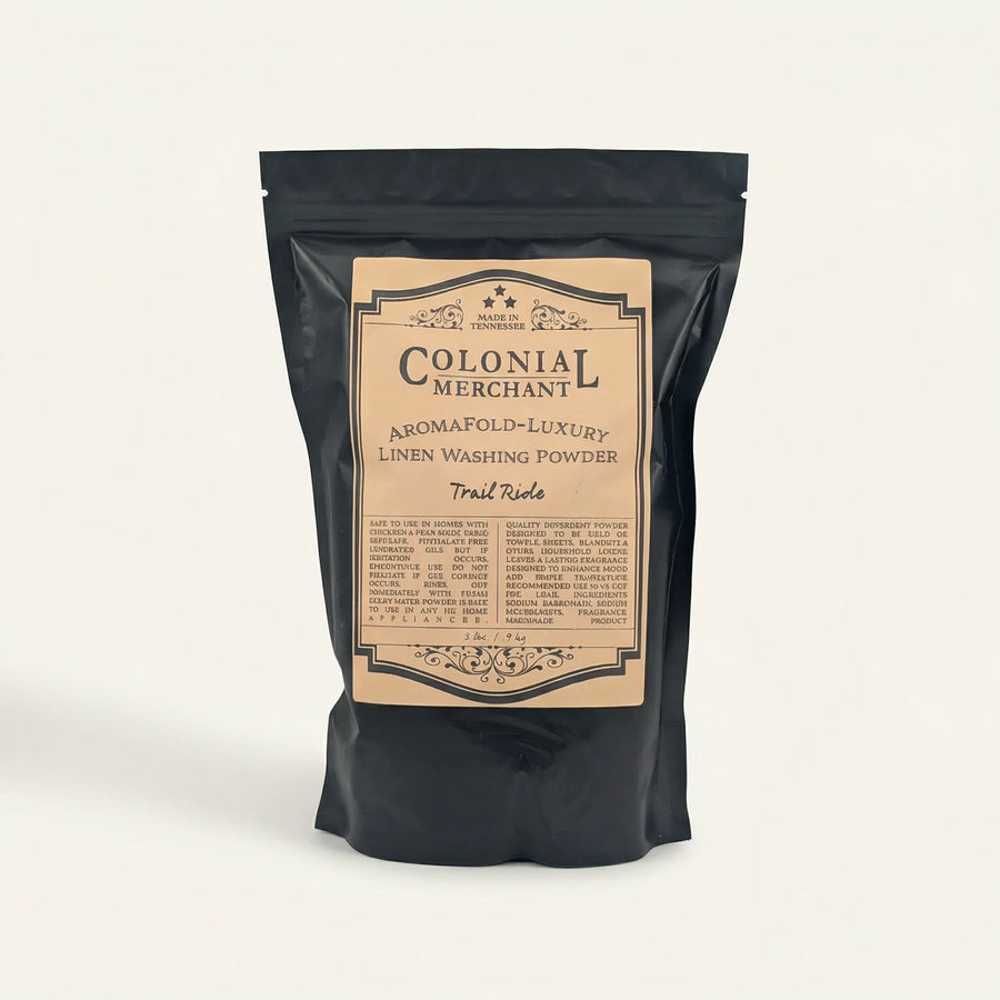 Trail Ride Aromafold Luxury Linen Washing Powder by Colonial Merchant