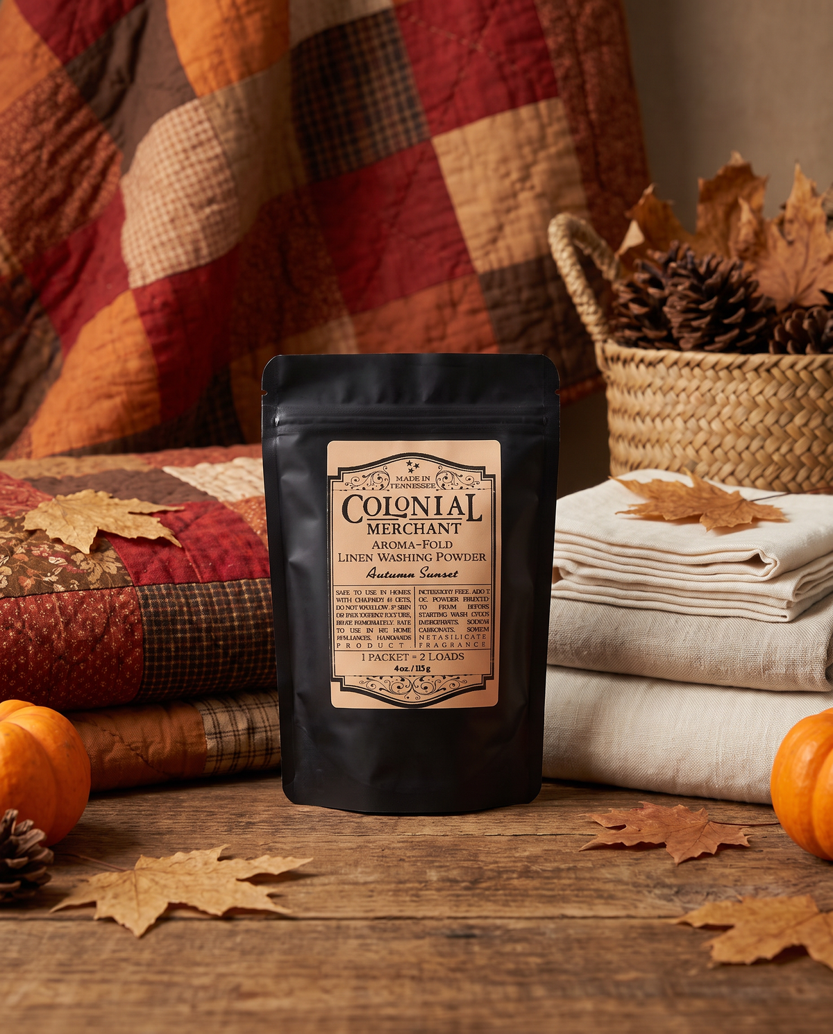 4 oz. 2-Load Autumn Sunset Linen Washing Powder