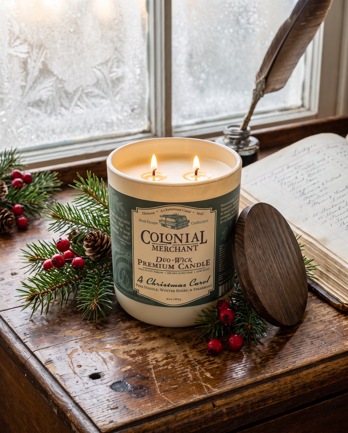 "A Christmas Carol" - 16 oz. Duo-Wick Premium Merchant Candle