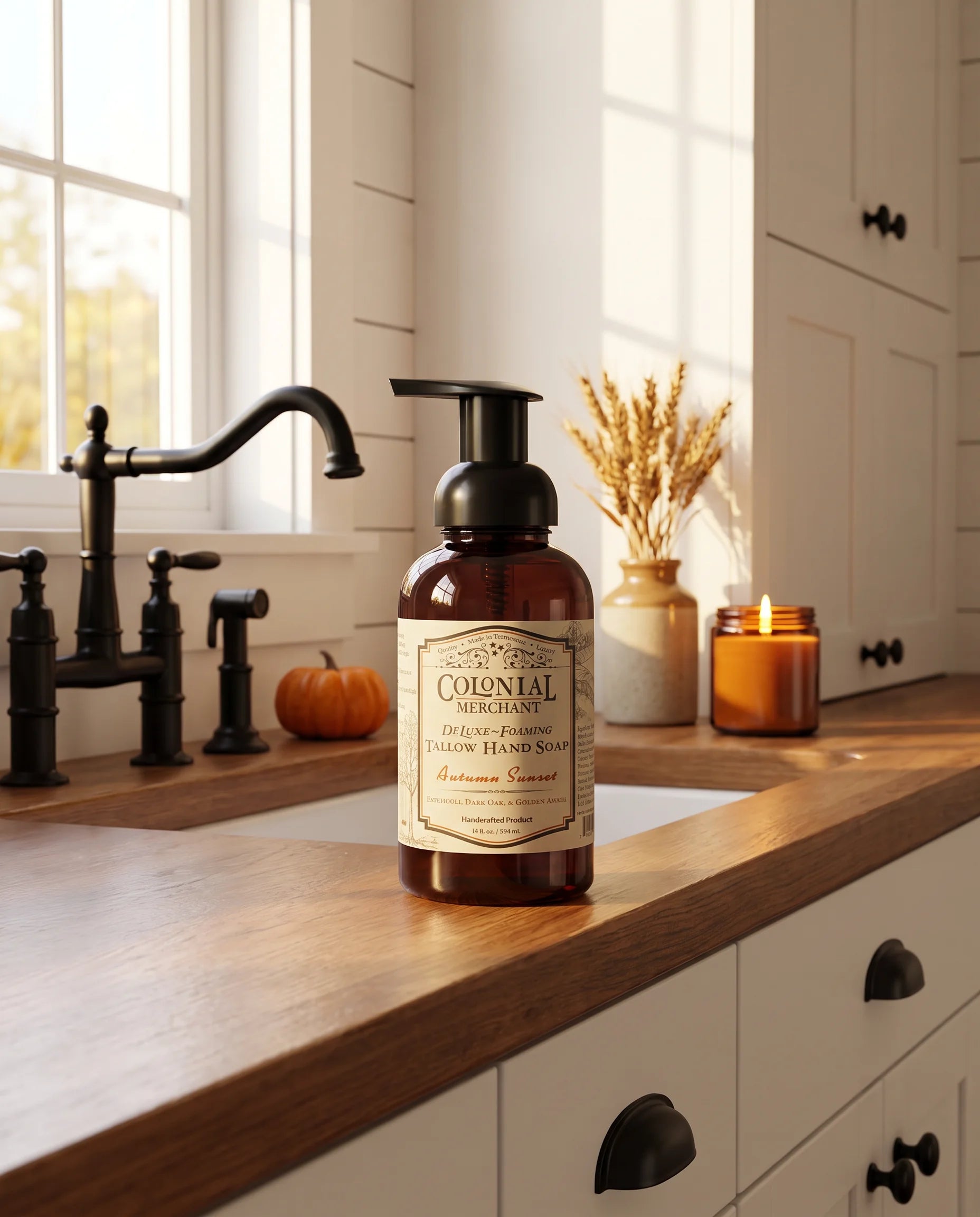 12 oz. Autumn Sunset Tallow Foaming Hand Soap