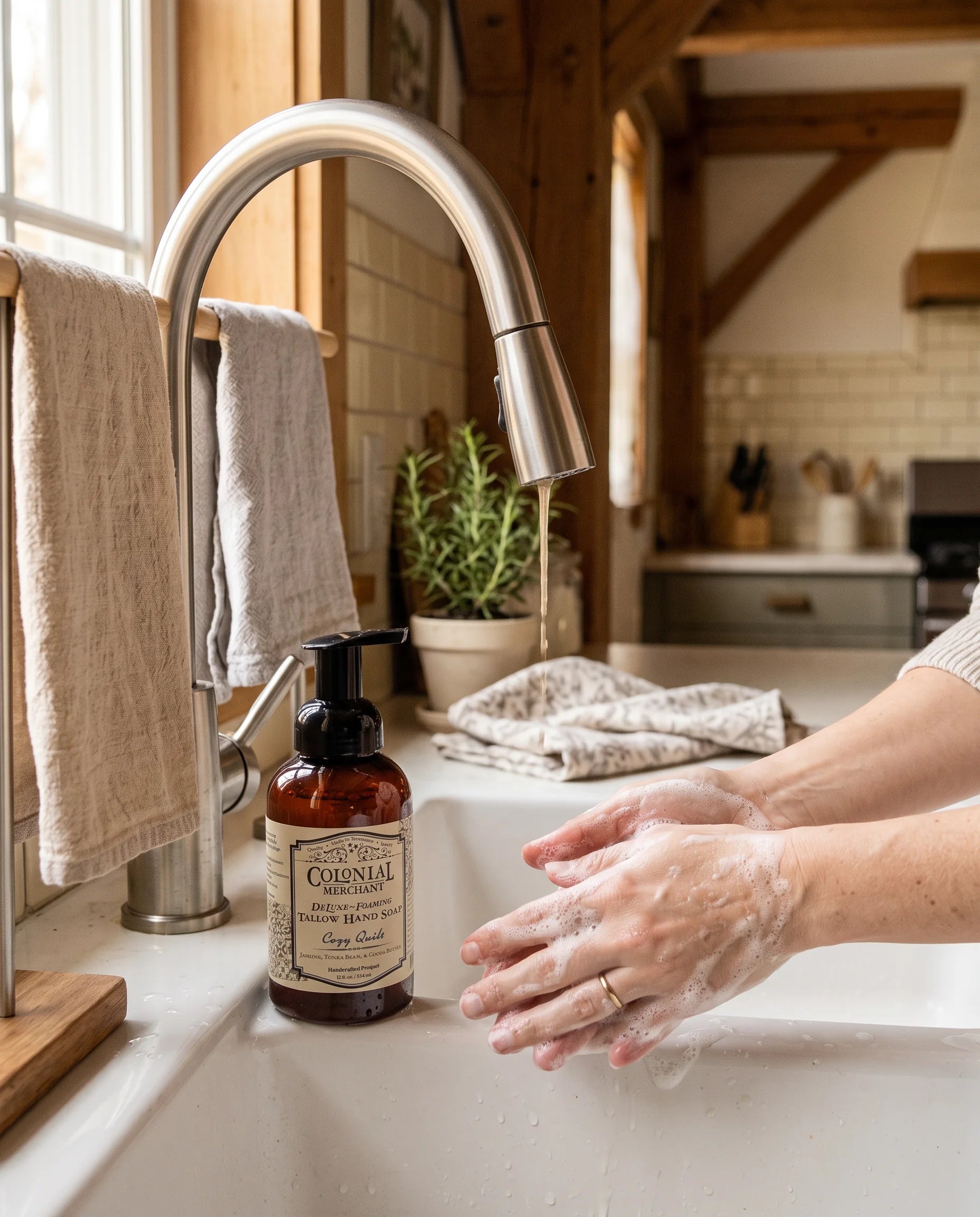 12 oz. Cozy Quilt Tallow Foaming Hand Soap
