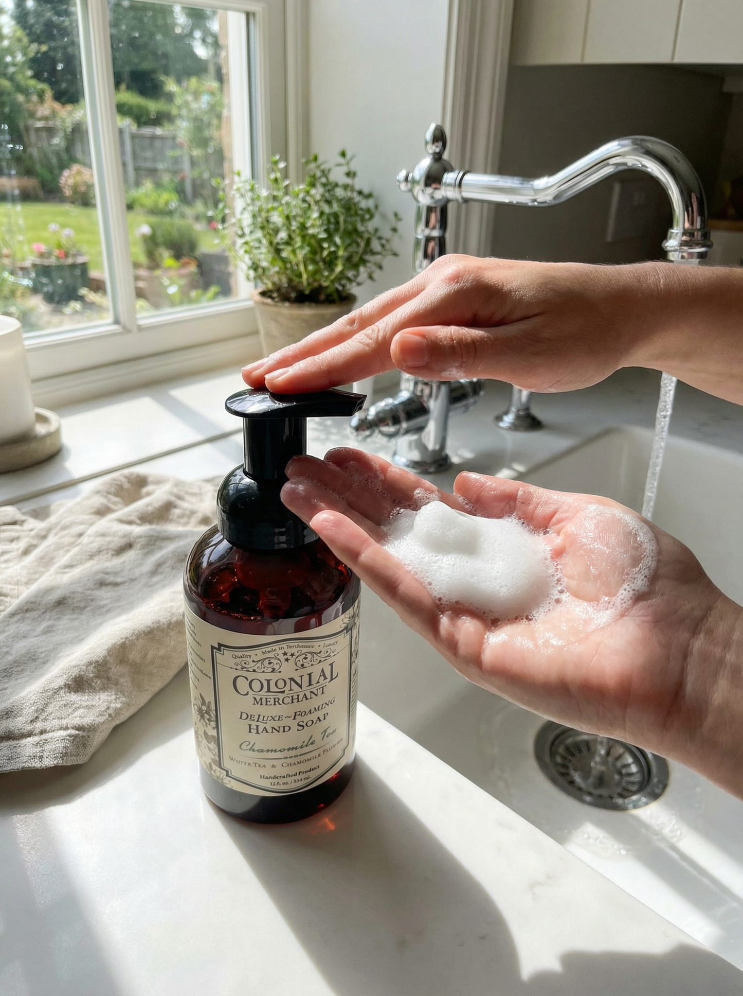 12 oz. Chamomile Tea Tallow Foaming Hand Soap
