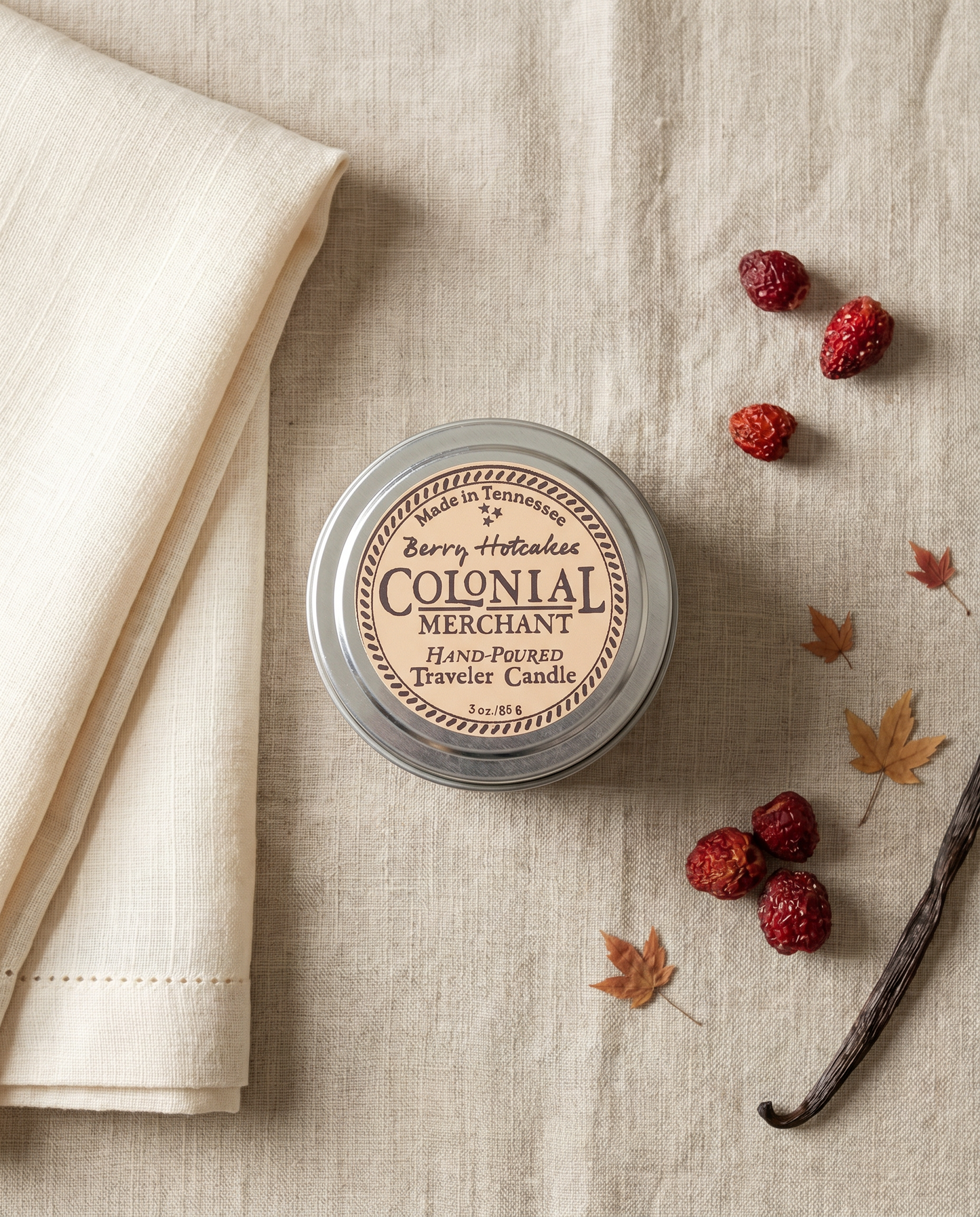 3 oz. Berry Hotcakes Premium Travel Candle