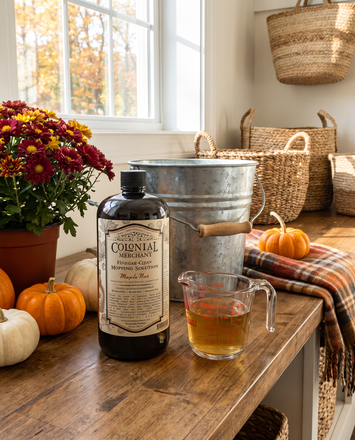 32 oz. Maple Nut Vinegar-Clean Mopping Solution