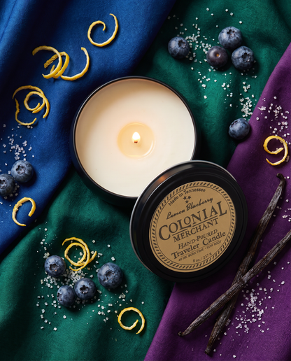 8 oz. Lemon Blueberry Premium Traveler Candle
