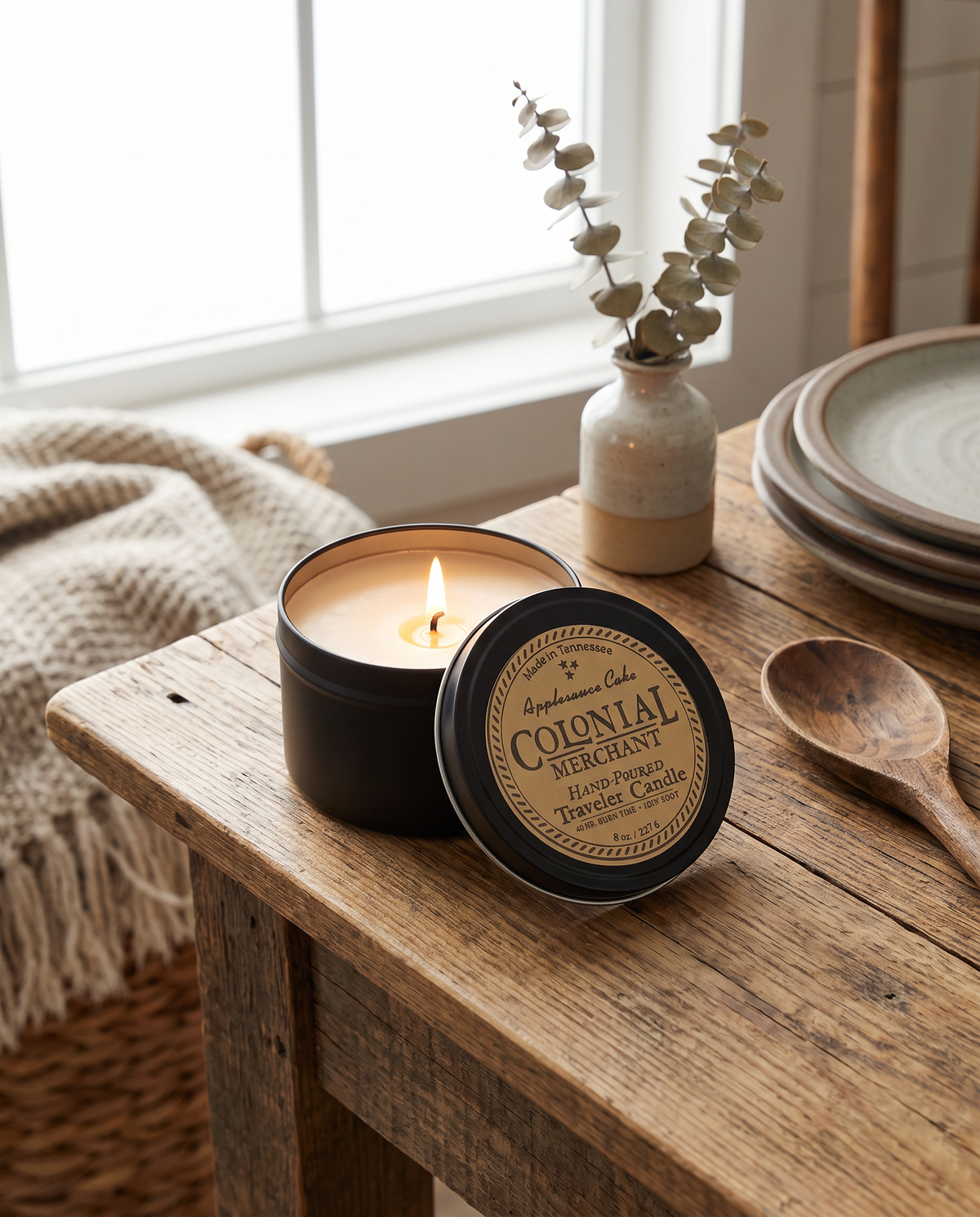 8 oz. Applesauce Cake Premium Traveler Candle