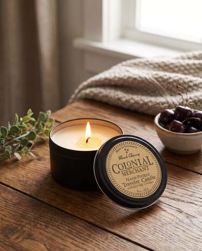 8 oz. Black Cherry Premium Traveler Candle