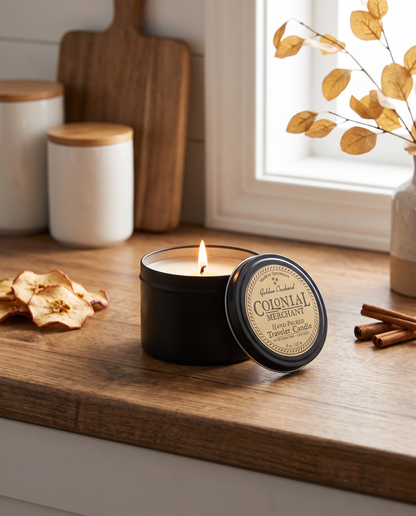 8 oz. Golden Orchard Premium Traveler Candle