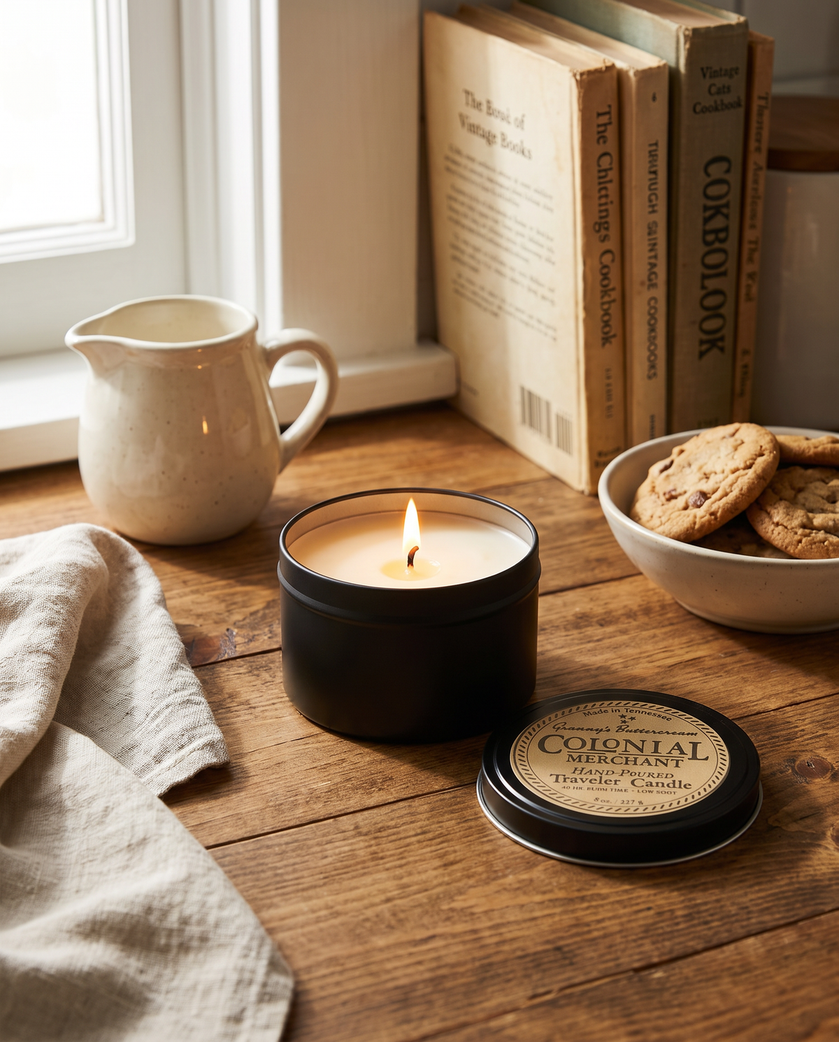 8 oz. Granny's Buttercream Premium Traveler Candle