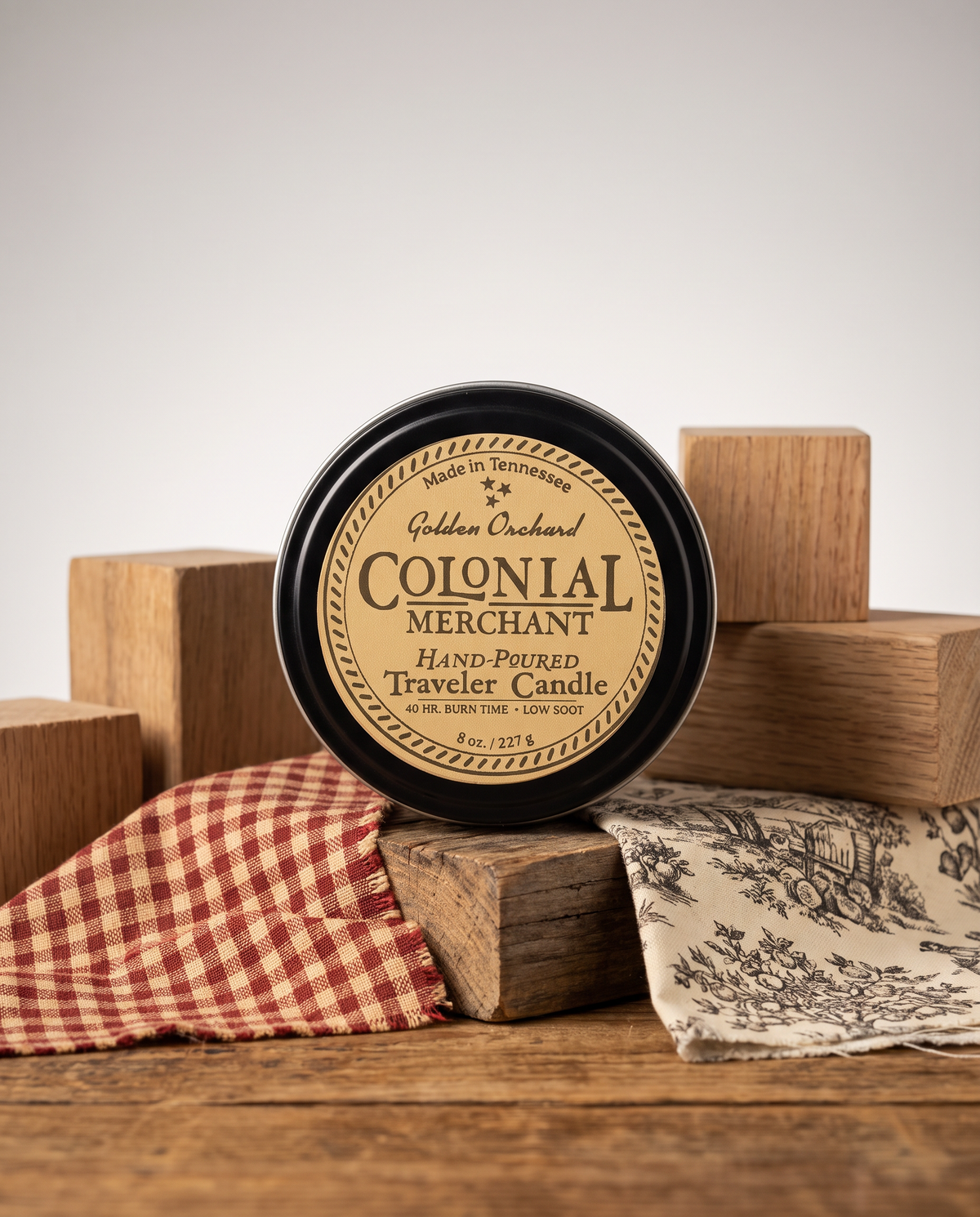 8 oz. Golden Orchard Premium Traveler Candle