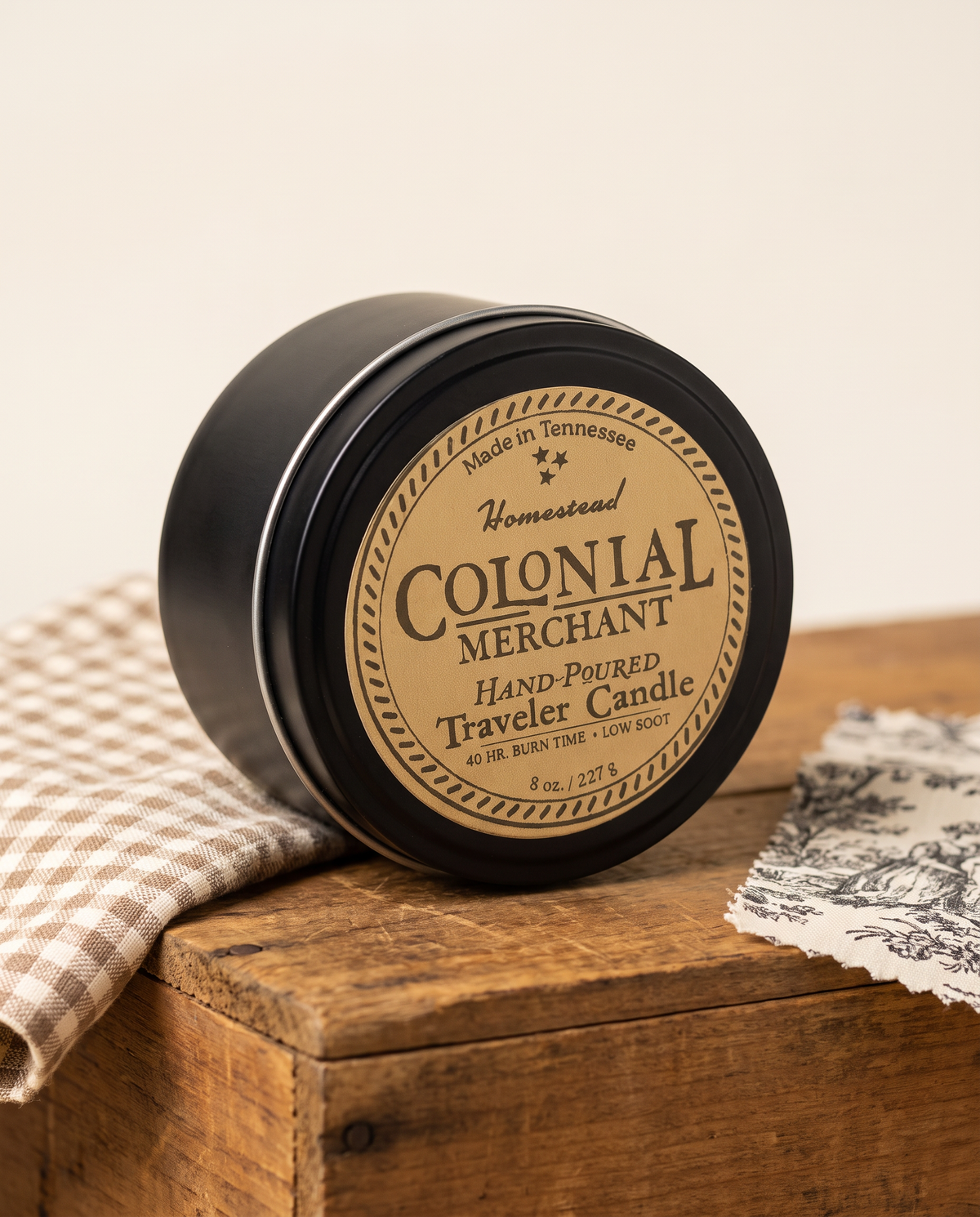 8 oz. Homestead Premium Traveler Candle