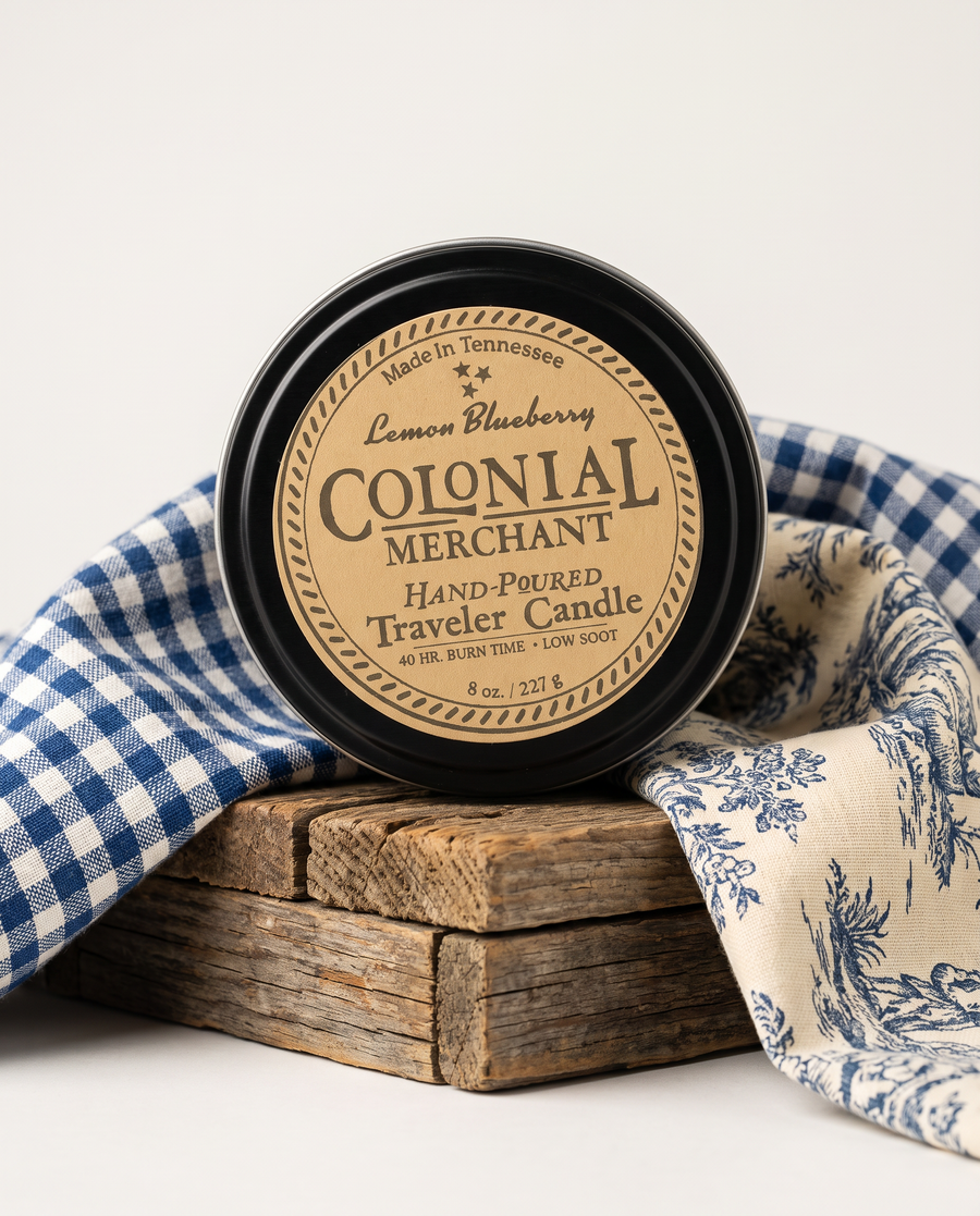 8 oz. Lemon Blueberry Premium Traveler Candle